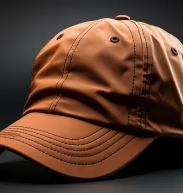 Brown face cap